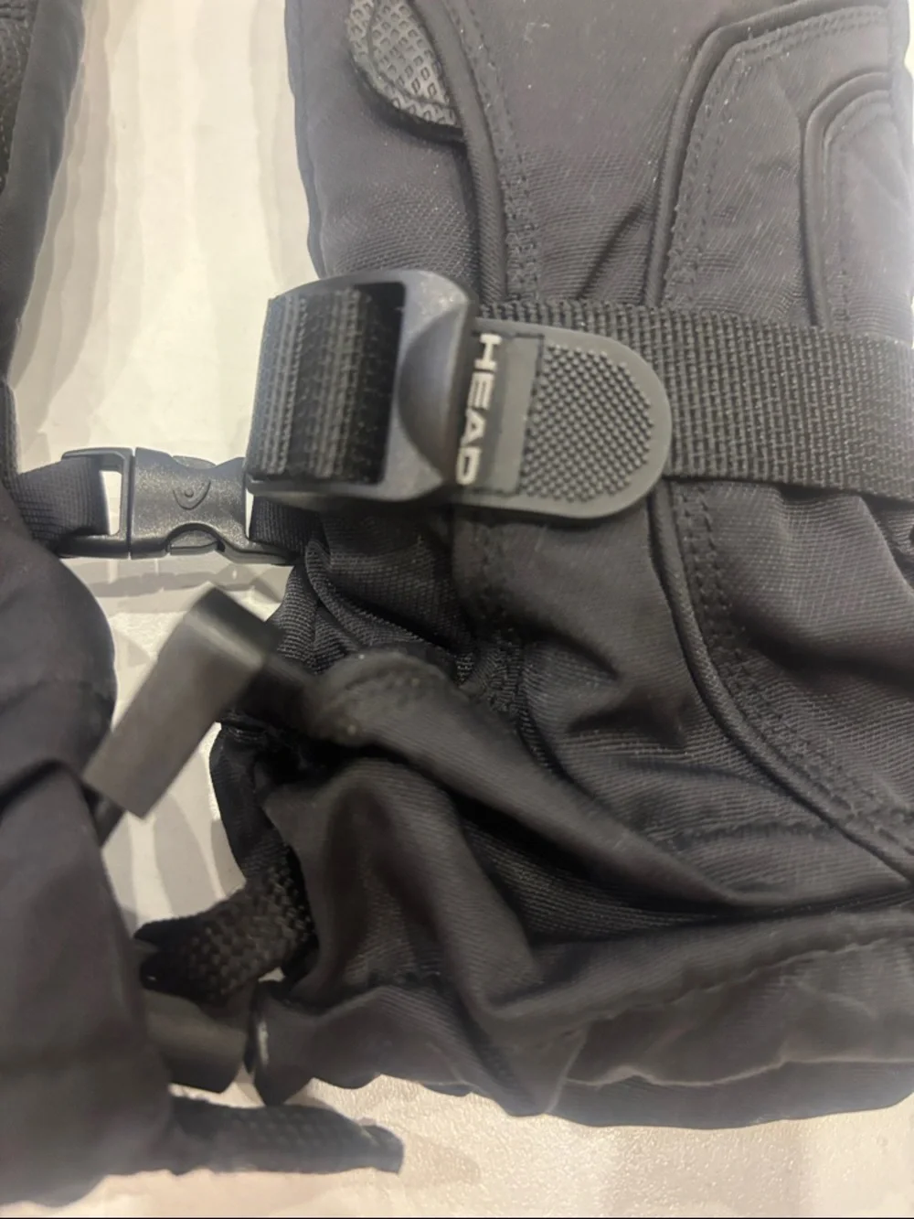 Head Black Insulated Ski Gloves with Adjustable Strap
